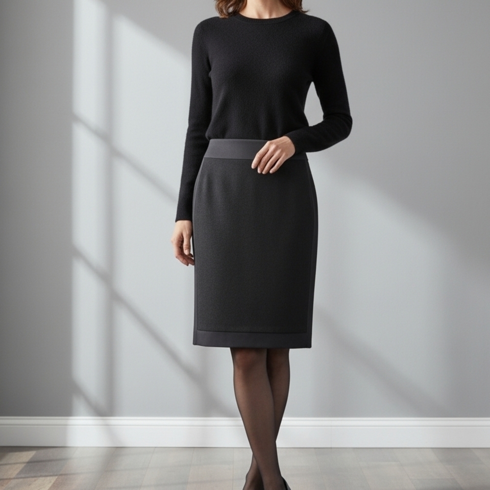 Eileen Fisher Charcoal Pencil Skirt